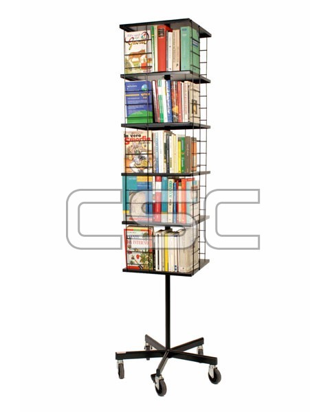 L-007-T - Espositore per libri - CSC - Realizzazione espositori in metallo